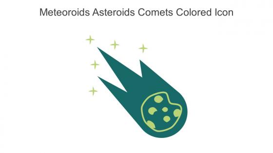 Meteoroids Asteroids Comets Colored Icon In Powerpoint Pptx Png And Editable Eps Format