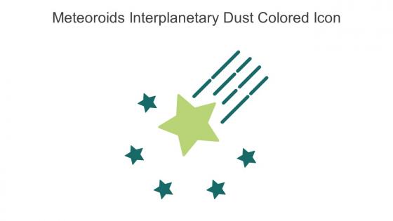 Meteoroids Interplanetary Dust Colored Icon In Powerpoint Pptx Png And Editable Eps Format
