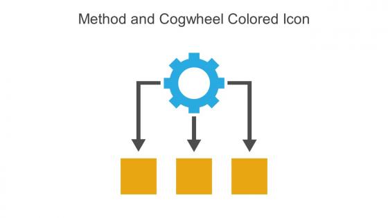 Method And Cogwheel Colored Icon In Powerpoint Pptx Png And Editable Eps Format