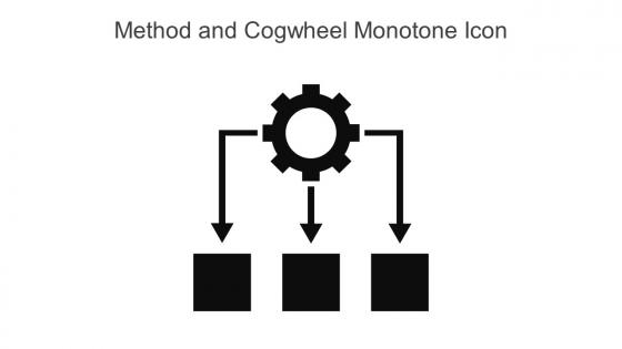 Method And Cogwheel Monotone Icon In Powerpoint Pptx Png And Editable Eps Format