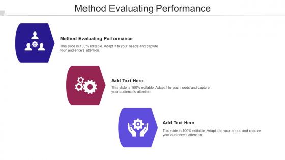 Method Evaluating Performance Ppt PowerPoint Presentation Model Pictures Cpb