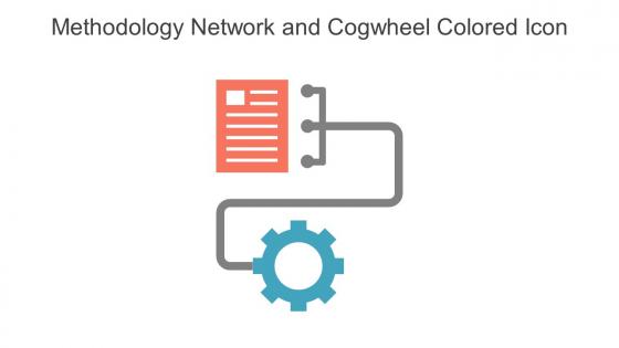 Methodology Network And Cogwheel Colored Icon In Powerpoint Pptx Png And Editable Eps Format