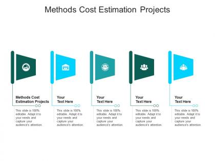 Methods cost estimation projects ppt powerpoint presentation file diagrams cpb
