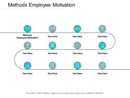 Methods employee motivation ppt powerpoint presentation ideas cpb