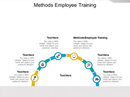 Methods employee training ppt powerpoint presentation portfolio designs download cpb