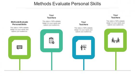 Methods evaluate personal skills ppt powerpoint presentation show brochure cpb
