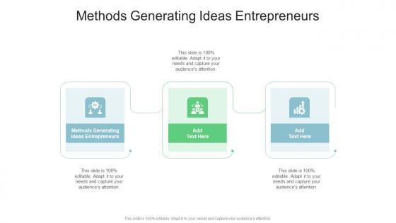 Methods Generating Ideas Entrepreneurs In Powerpoint And Google Slides Cpb