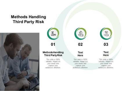 Methods handling third party risk ppt powerpoint presentation outline examples cpb