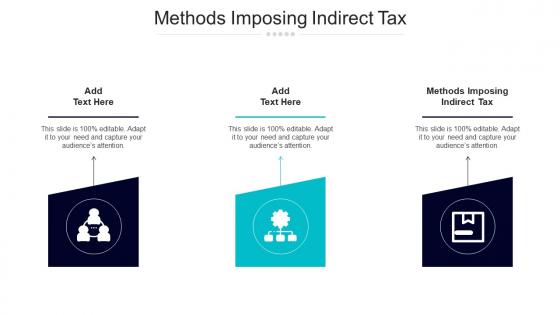 Methods Imposing Indirect Tax Ppt Powerpoint Presentation Portfolio Cpb