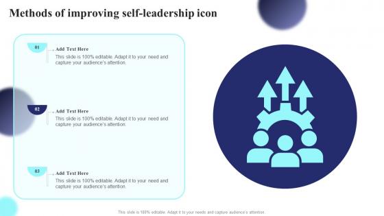 Methods Of Improving Self Leadership Icon