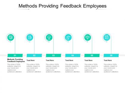 Methods providing feedback employees ppt powerpoint presentation inspiration picture cpb