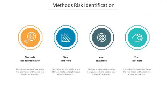 Methods risk identification ppt powerpoint presentation professional design inspiration cpb