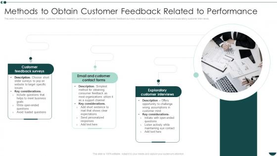 Methods To Obtain Customer Feedback Related To Performance Business Process Reengineering Operational Efficiency