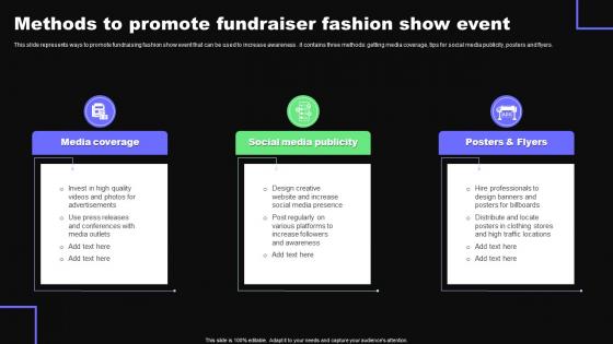 Methods To Promote Fundraiser Fashion Show Event