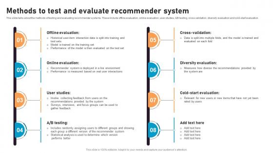 Methods To Test And Evaluate Recommender System Recommender System Integration