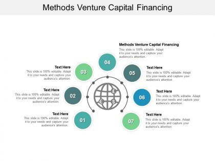 Methods venture capital financing ppt powerpoint presentation model tips cpb