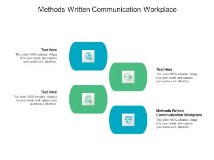 Methods written communication workplace ppt powerpoint presentation icon design inspiration cpb