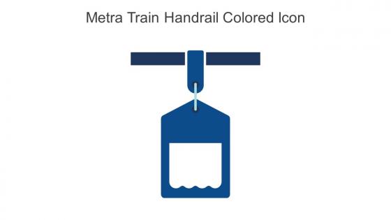 Metra Train Handrail Colored Icon In Powerpoint Pptx Png And Editable Eps Format