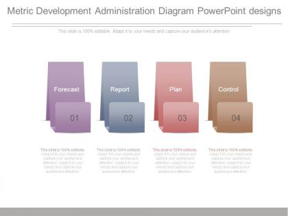 Metric development administration diagram powerpoint designs