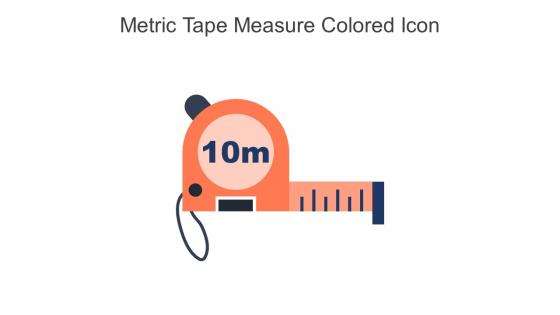 Metric Tape Measure Colored Icon In Powerpoint Pptx Png And Editable Eps Format