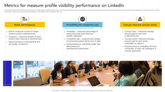 Metrics For Measure Profile Visibility Performance On Linkedin