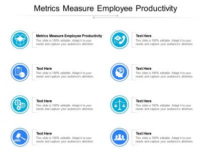 Metrics measure employee productivity ppt powerpoint presentation ideas slide portrait cpb