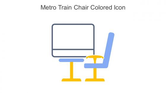 Metro Train Chair Colored Icon In Powerpoint Pptx Png And Editable Eps Format
