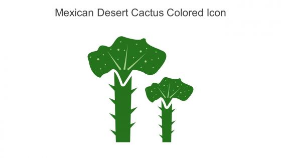 Mexican Desert Cactus Colored Icon In Powerpoint Pptx Png And Editable Eps Format
