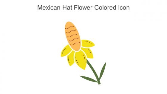 Mexican Hat Flower Colored Icon In Powerpoint Pptx Png And Editable Eps Format