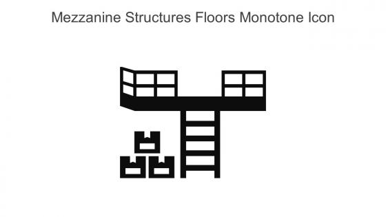 Mezzanine Structures Floors Monotone Icon In Powerpoint Pptx Png And Editable Eps Format