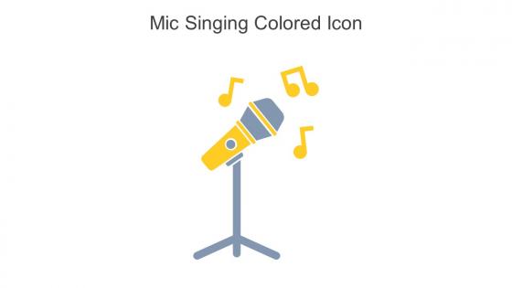 Mic Singing Colored Icon In Powerpoint Pptx Png And Editable Eps Format
