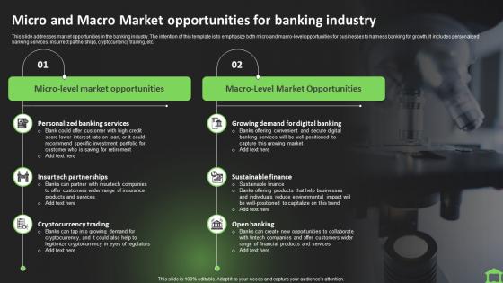 Micro And Macro Market Opportunities For Banking Industry FIO SS