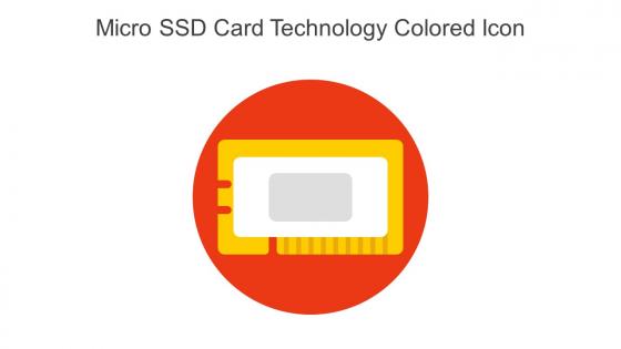 Micro SSD Card Technology Colored Icon In Powerpoint Pptx Png And Editable Eps Format