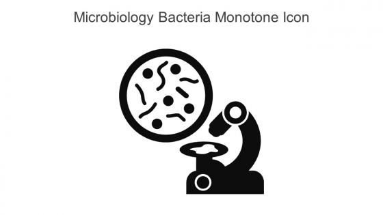 Microbiology Bacteria Monotone Icon In Powerpoint Pptx Png And Editable Eps Format