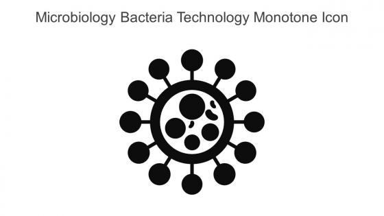 Microbiology Bacteria Technology Monotone Icon In Powerpoint Pptx Png And Editable Eps Format