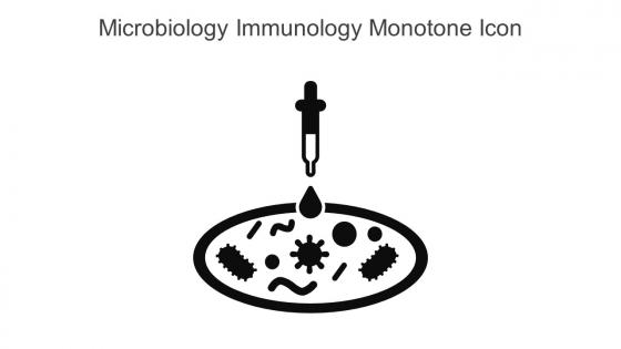 Microbiology Immunology Monotone Icon In Powerpoint Pptx Png And Editable Eps Format