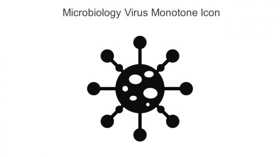 Microbiology Virus Monotone Icon In Powerpoint Pptx Png And Editable Eps Format