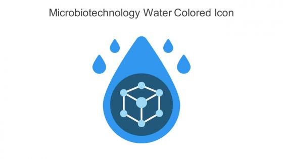 Microbiotechnology Water Colored Icon In Powerpoint Pptx Png And Editable Eps Format