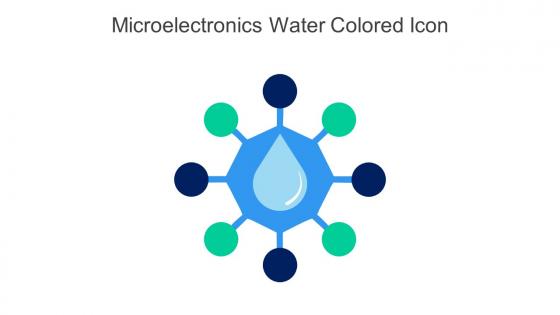 Microelectronics Water Colored Icon In Powerpoint Pptx Png And Editable Eps Format