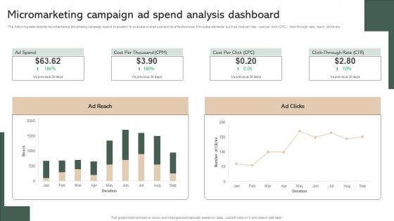 Micromarketing Campaign Ad Spend Analysis Dashboard Effective Micromarketing Guide