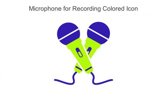 Microphone For Recording Colored Icon In Powerpoint Pptx Png And Editable Eps Format