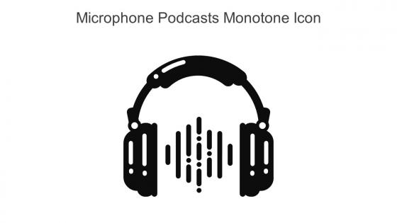 Microphone Podcasts Monotone Icon In Powerpoint Pptx Png And Editable Eps Format