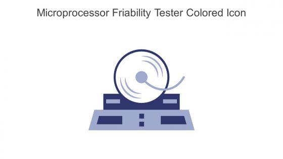 Microprocessor Friability Tester Colored Icon In Powerpoint Pptx Png And Editable Eps Format