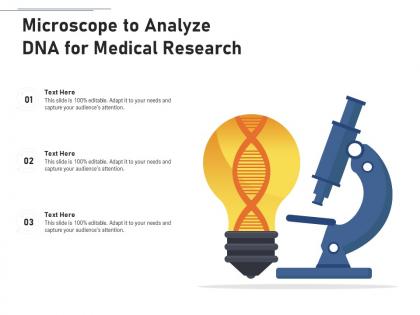 Microscope to analyze dna for medical research