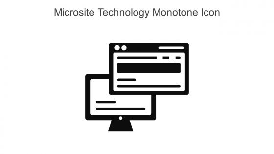 Microsite Technology Monotone Icon In Powerpoint Pptx Png And Editable Eps Format