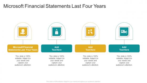 Microsoft Financial Statements Last Four Years In Powerpoint And Google Slides Cpb