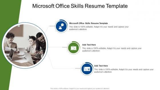 Microsoft Office Skills Resume Template In Powerpoint And Google Slides Cpb