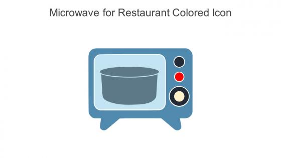Microwave For Restaurant Colored Icon In Powerpoint Pptx Png And Editable Eps Format