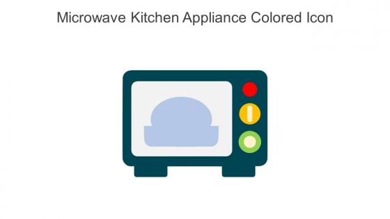 Microwave Kitchen Appliance Colored Icon In Powerpoint Pptx Png And Editable Eps Format
