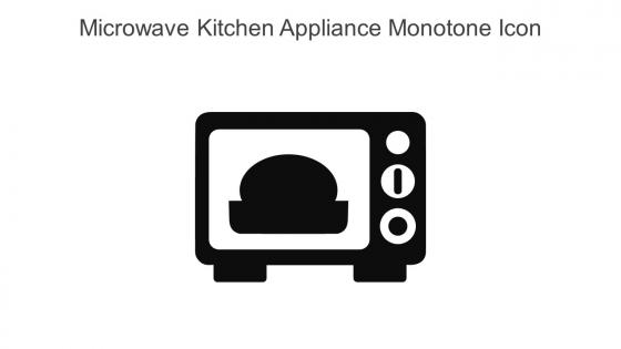 Microwave Kitchen Appliance Monotone Icon In Powerpoint Pptx Png And Editable Eps Format